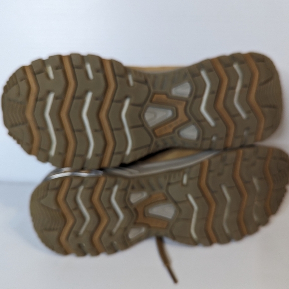 Skechers premium athletic Brown suede lace up hiking sneakers shoes - Picture 8 of 9